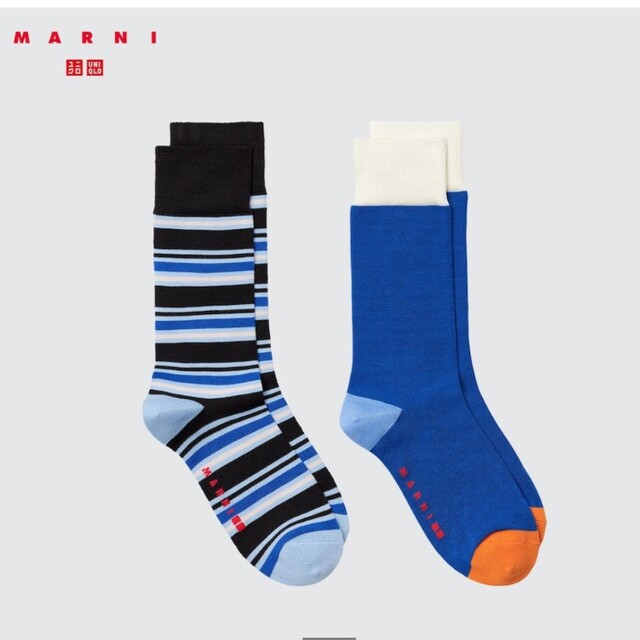 UNIQLO(ユニクロ)のユニクロマルニソックス2足セット メンズのレッグウェア(ソックス)の商品写真