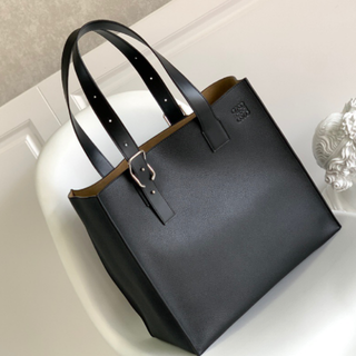 LOEWE★新品未使用★バックルホリゾンタルトート★グレー