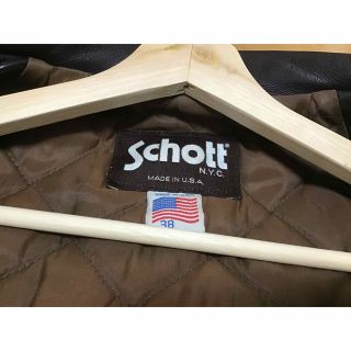 schott - 【Schott.USA製.匿.翌送】ショット ポリスマンジャケット 38