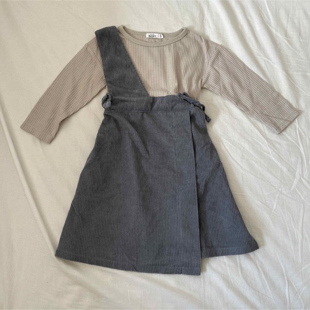 ペアマノン　ドッキングワンピース　100 キッズ/ベビー/マタニティのキッズ服女の子用(90cm~)(ワンピース)の商品写真