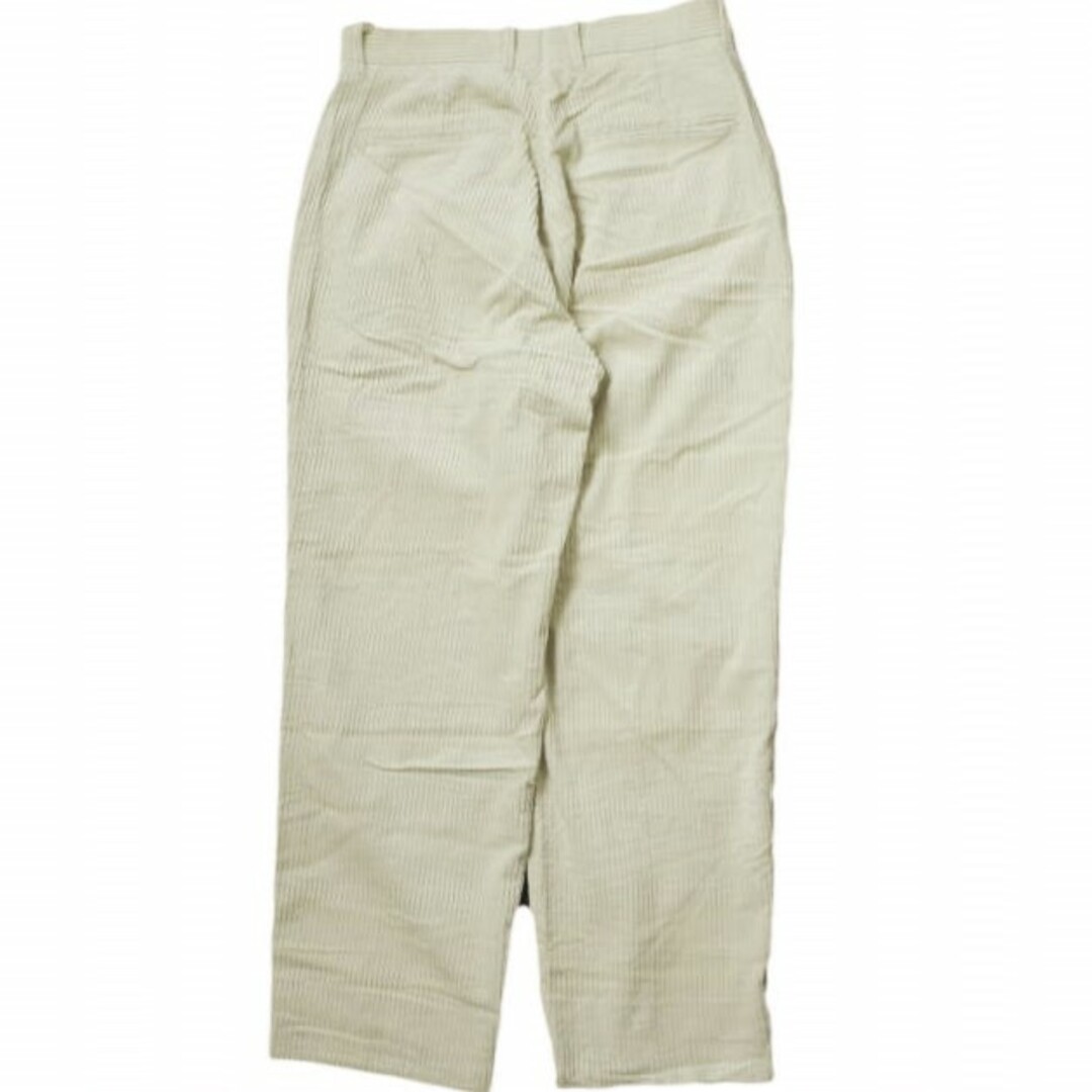 Steven Alan スティーブンアラン 5WALE CORD SUPER BAGGY TAPERED PANTS  コーデュロイスーパーバギーテーパードパンツ 8114-188-0285 L OFF WHITE ワイド 1タック ジップフライ  ボトムス【新古品】【中古】【Steven Alan】