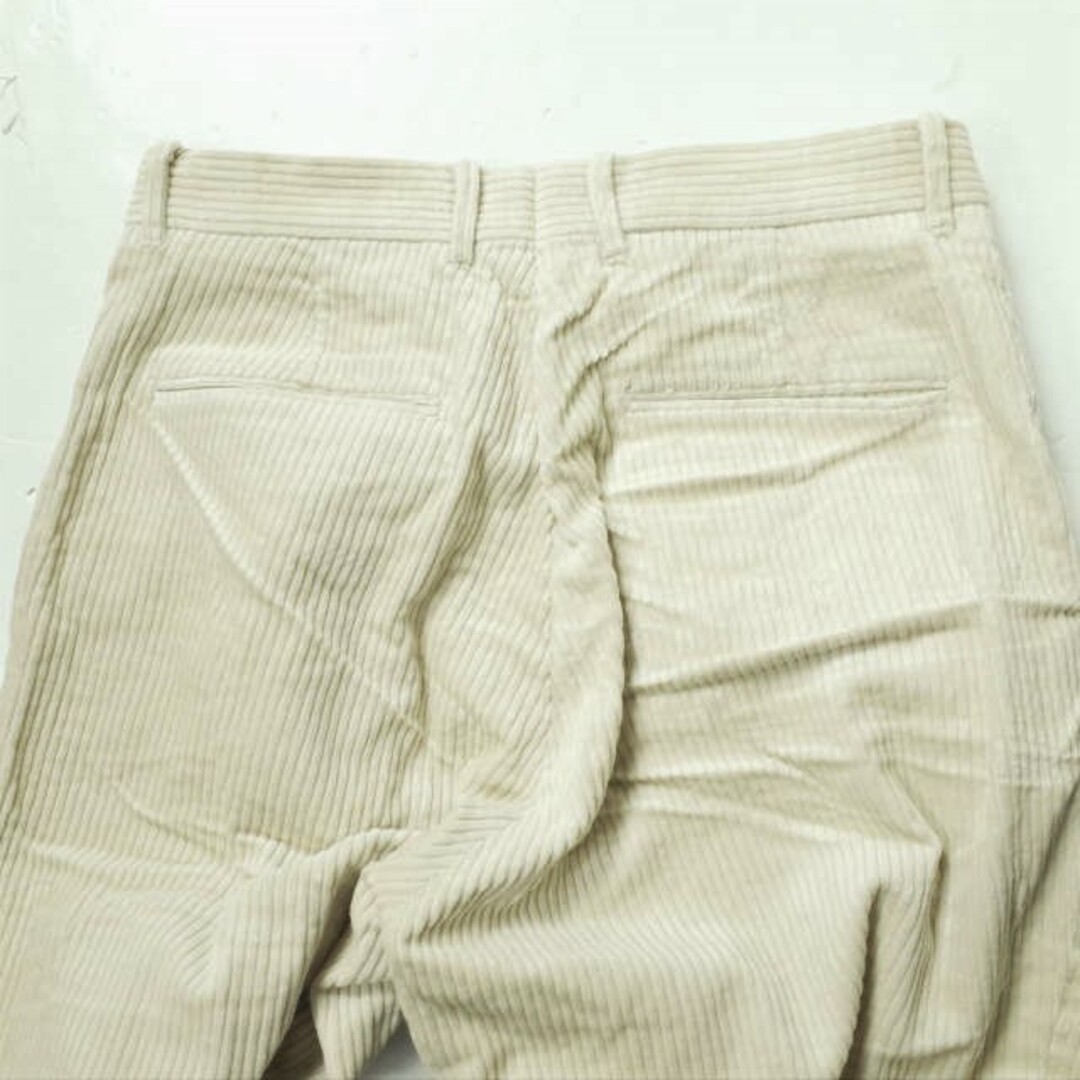 steven alan(スティーブンアラン)のSteven Alan スティーブンアラン 5WALE CORD SUPER BAGGY TAPERED PANTS コーデュロイスーパーバギーテーパードパンツ 8114-188-0285 L OFF WHITE ワイド 1タック ジップフライ ボトムス【新古品】【中古】【Steven Alan】 メンズのパンツ(その他)の商品写真