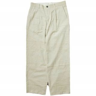 スティーブンアラン(steven alan)のSteven Alan スティーブンアラン 5WALE CORD SUPER BAGGY TAPERED PANTS コーデュロイスーパーバギーテーパードパンツ 8114-188-0285 L OFF WHITE ワイド 1タック ジップフライ ボトムス【新古品】【中古】【Steven Alan】(その他)