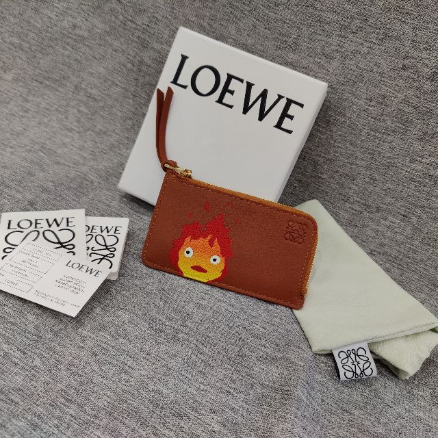 ロエベLOEWE×ハウルの動く城 カルシファー コインケース カード ロエベLOEWE×ハウルの動く城 カルシファー コインケース カード