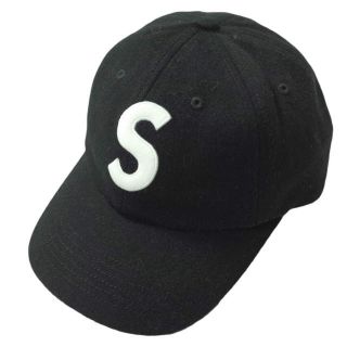 シュプリーム(Supreme)のSUPREME x Loro Piana シュプリーム ロロピアーナ 21AW 別注 アメリカ製 Wool S Logo 6 Panel ウールSロゴ6パネルキャップ ONE SIZE BLACK MADE IN USA 帽子【中古】【SUPREME × Loro Piana】(キャップ)