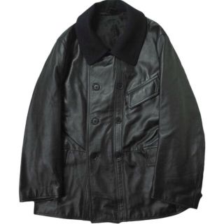 KAPTAIN SUNSHINE キャプテンサンシャイン 21AW 日本製 Doublebreasted Artisan Coat ダブルブレステッドアルチザンコート KS21FCO05 38 ブラック 革ジャン コルビジェジャケット レザージャケット アウター【中古】【KAPTAIN SUNSHINE】(レザージャケット)