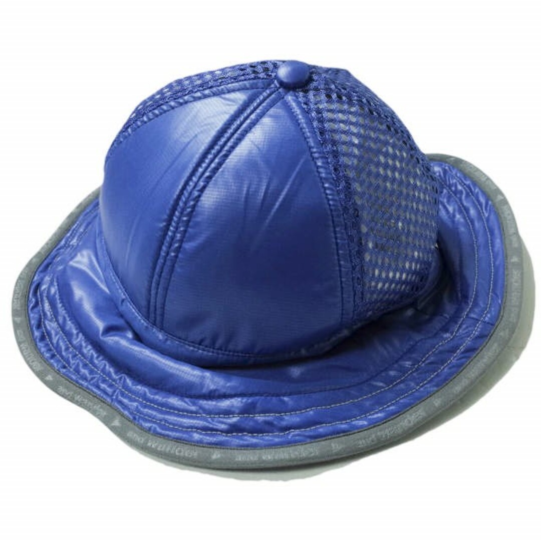 約57-58cmサイズ備考and wander アンドワンダー 日本製 Mesh Hat メッシュバケットハット AW81-AA046 Free BLUE 帽子【新古品】【and wander】
