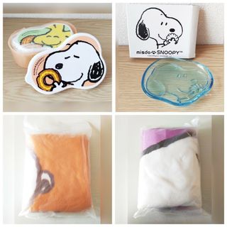 スヌーピー(SNOOPY)のミスド　福袋　スヌーピー　お弁当箱　小皿　膝掛け　毛布　セット(キャラクターグッズ)