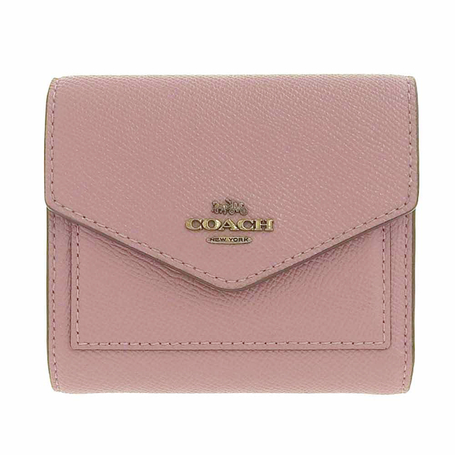 サイズ11ｘ95cm☆正規未使用 コーチ COACH 3つ折り財布 58298 ピンク系