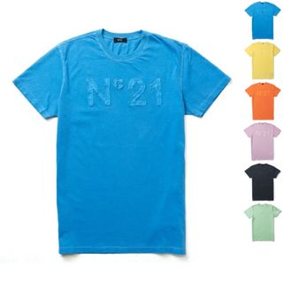 ヌメロヴェントゥーノ(N°21)のヌメロ ヴェントゥーノ N°21 【大人もOK】キッズ Tシャツ ロゴ クルーネック スウェットシャツ N21582 N0263(Tシャツ/カットソー)