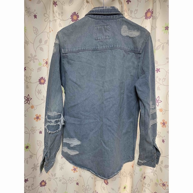 ZARA(ザラ)のダメージデニムジャケット　ザラ メンズのジャケット/アウター(Gジャン/デニムジャケット)の商品写真