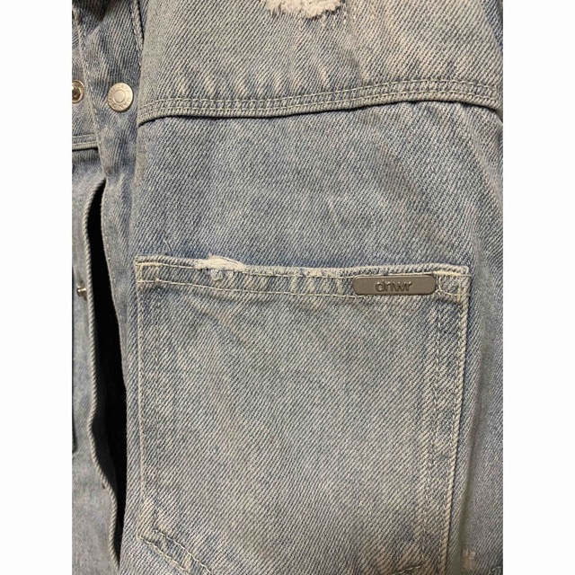 ZARA(ザラ)のダメージデニムジャケット　ザラ メンズのジャケット/アウター(Gジャン/デニムジャケット)の商品写真