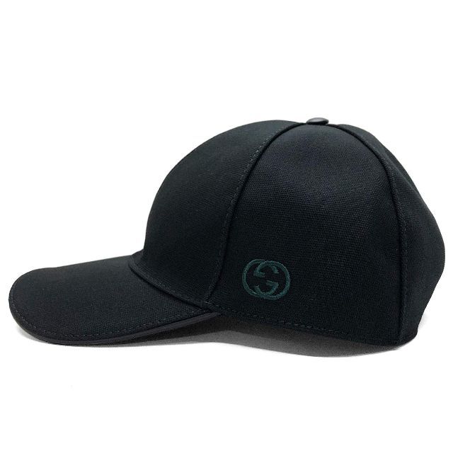 Gucci - 3 GUCCI キャンバス ベースボールキャップ 男女兼用 size M の