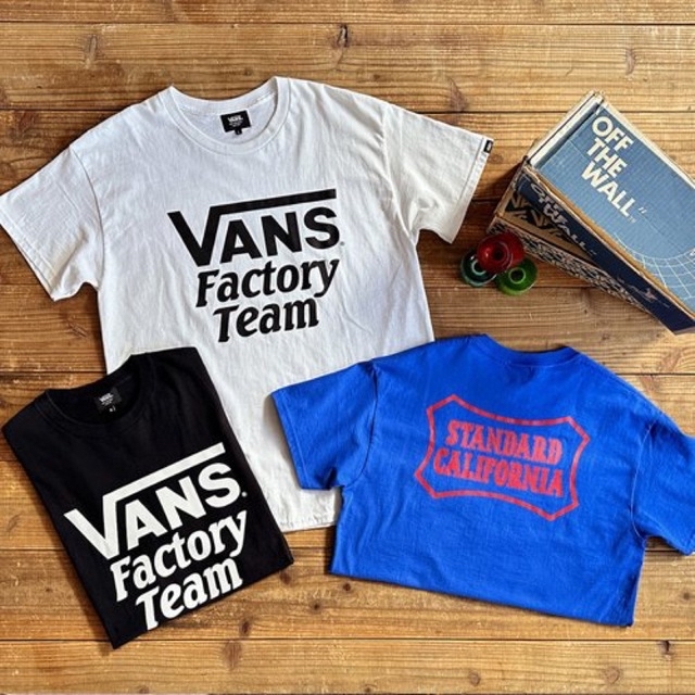 STANDARD CALIFORNIA(スタンダードカリフォルニア)のVANS STANDARD CALIFORNIA 20周年 Tee キムタク 青 メンズのトップス(Tシャツ/カットソー(半袖/袖なし))の商品写真