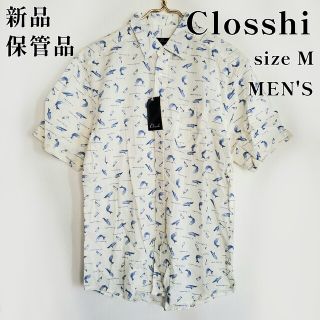 シマムラ(しまむら)のしまむら CLOSSHI 半袖シャツ メンズ クジラ ヨット クロッシー 羽織(シャツ)