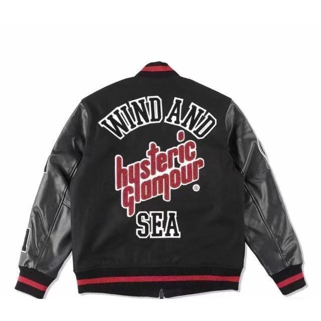 HYSTERIC GLAMOUR x WIND AND SEA スタジャンL ajustsolutions.com