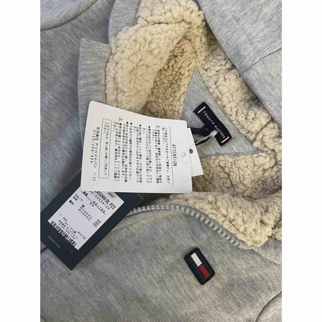 TOMMY HILFIGER バックロゴフーデッドジャケット ボアパーカー