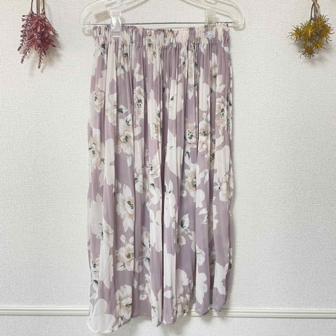 花柄　スカート レディースのスカート(ひざ丈スカート)の商品写真