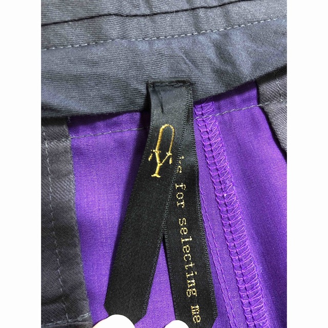 新品未使用 RYU リュー パンツ ベルト 紫 変型 メンズのパンツ(その他)の商品写真