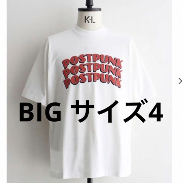 blurhms POSTPUNK Print Tee BIG ホワイト 4 - Tシャツ/カットソー