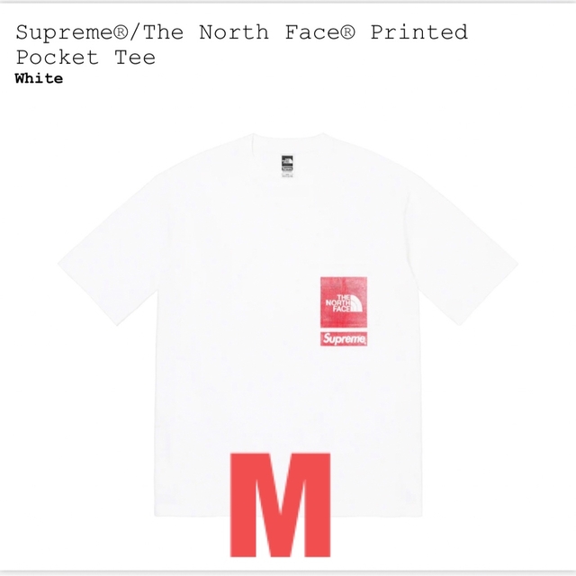 Supreme North Face Printed Pocket Tee  M
