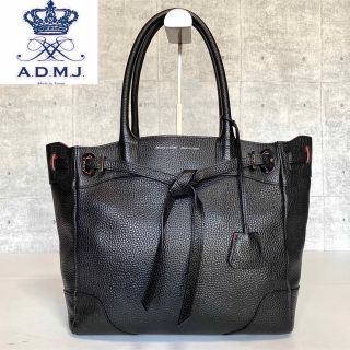 エーディーエムジェイ(A.D.M.J.)の【極美品】A.D.M.J コンクルージョン シュリンク型 ブラック トートバッグ(トートバッグ)