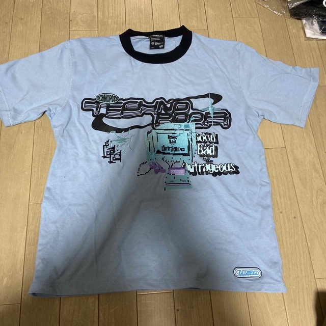 TECHNO POOR Tee A(Blue Gray) メンズのトップス(Tシャツ/カットソー(半袖/袖なし))の商品写真