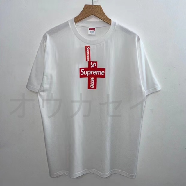 Supreme Cross Box Logo Tee S white