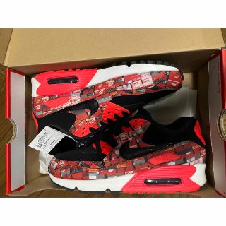 ナイキ(NIKE)のATMOS × NIKE AIR MAX 90 RED WE LOVE NIKE(スニーカー)