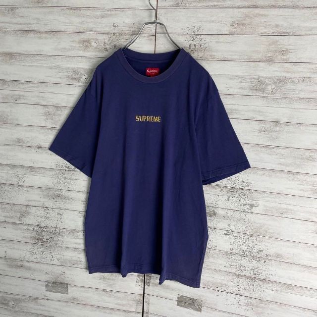 7299 【人気デザイン】シュプリーム☆ワンポイントロゴ定番カラーtシャツ　美品
