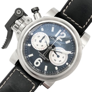 グラハム(GRAHAM)のグラハム GRAHAM クロノファイター オーバーサイズ 20VAS.B01A.L50B SS/革ベルト 自動巻き メンズ 腕時計(その他)