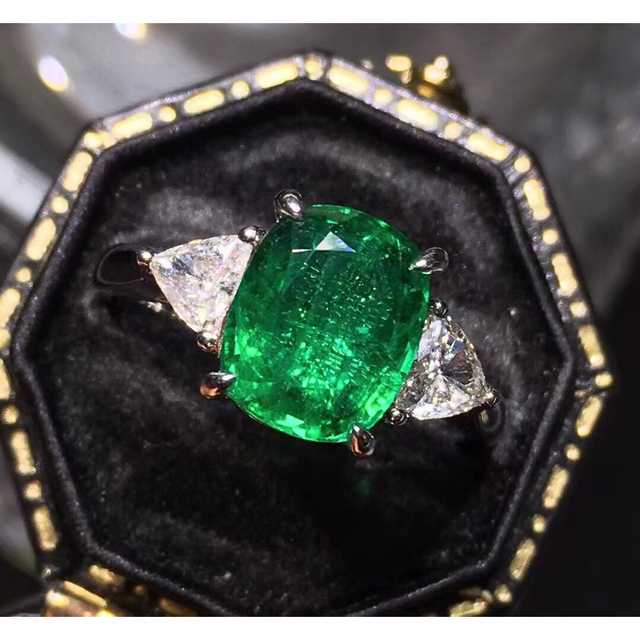 ⭐天然 エメラルド ダイヤ  リング k18 2.49ct