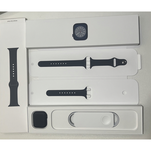 多様な Watch Apple - 極美品 GPS ミッドナイト 41mm series8 watch apple 腕時計(デジタル)
