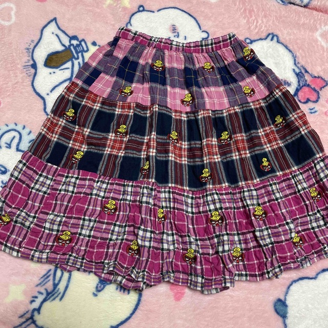 ヒステリックミニ刺繍スカート