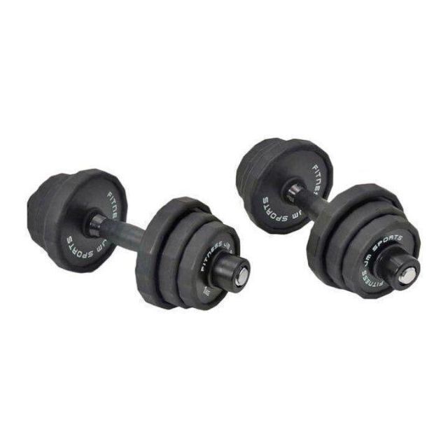 ダンベル 30kg 15kg×2個セット バーベル 純鋼製 アレー錆びない432の