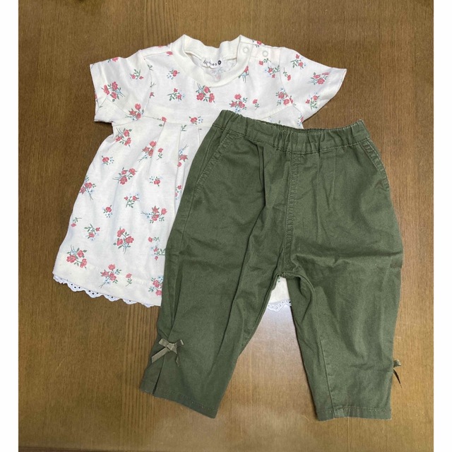 Branshes(ブランシェス)の90 ブランシェス　半袖&パンツセット キッズ/ベビー/マタニティのキッズ服女の子用(90cm~)(Tシャツ/カットソー)の商品写真