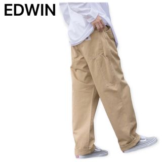 エドウィン(EDWIN)のEDWIN✨ STEPMARK ワイド ルーズ ペインター パンツ ベージュXL(ペインターパンツ)