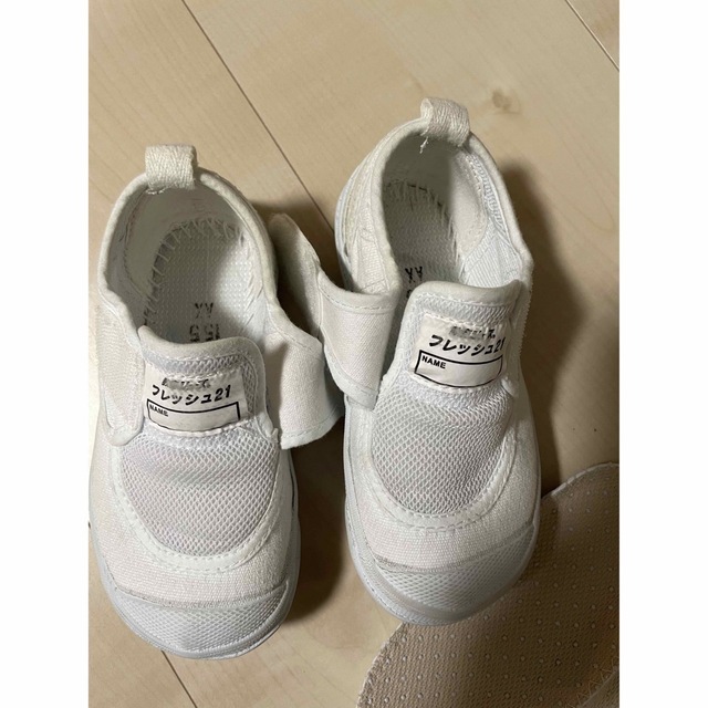 asics(アシックス)の比較的美品 教育シューズ フレッシュ21 上履き 15.5cm お受験 幼稚園 キッズ/ベビー/マタニティのキッズ靴/シューズ(15cm~)(スクールシューズ/上履き)の商品写真