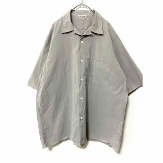 オーラリー(AURALEE)のオーラリー　オープンカラー　半袖　tシャツ ワイドシルエット　メンズ　コットン(シャツ)