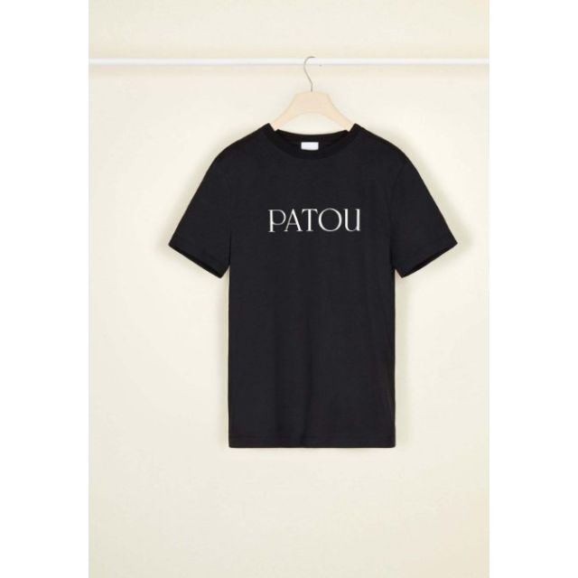 新品 PATOU パトゥ ☆ロゴ Tシャツ コットン 黒 M レディース