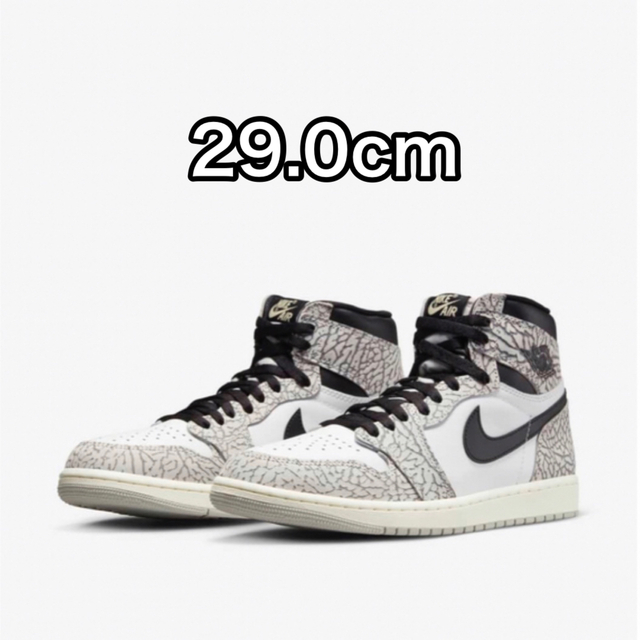 Air Jordan1 High OG White Cement 29cmスニーカー