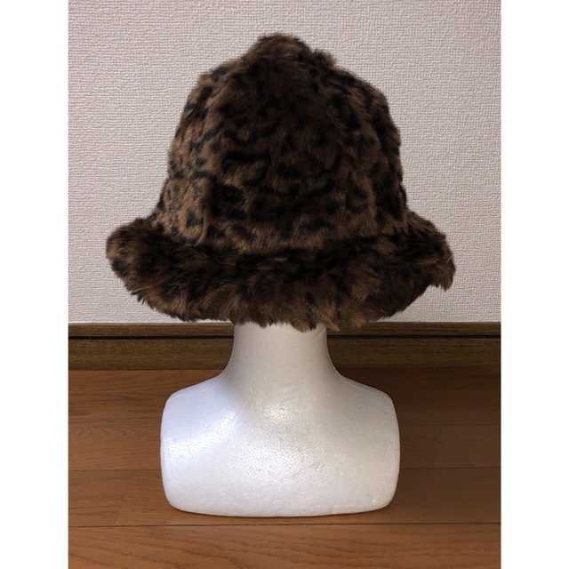 M 美品 KANGOL Faux Fur Casual バケットハット ヒョウ柄 M 美品 KANGOL Faux Fur Casual バケットハット ヒョウ柄