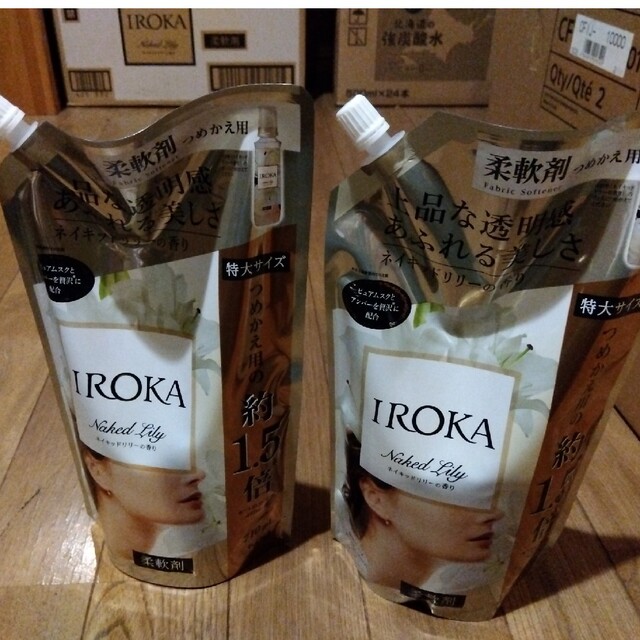 花王(カオウ)のフレア フレグランス IROKA イロカ　ネイキッドリリーの香り710ml 2袋 インテリア/住まい/日用品の日用品/生活雑貨/旅行(洗剤/柔軟剤)の商品写真