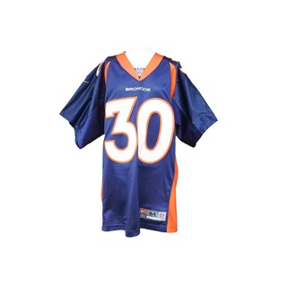 ナイキ(NIKE)のNIKE ナイキ NFL サイン付き ゲームシャツ BRONCOS MANNING18 ユニフォーム Tシャツ オレンジ ブルー メンズ サイズL 20644(Tシャツ/カットソー(半袖/袖なし))