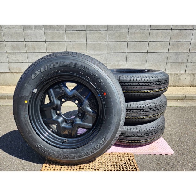 送料込み新車外し未使用ジムニー純正タイヤホイールセット4本 - タイヤ