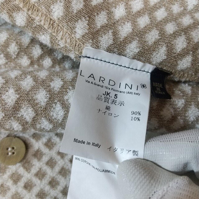 LARDINI(ラルディーニ)のLARDINIラルディーニ ニットカーディガン 綿コットン サイズM メンズのトップス(カーディガン)の商品写真