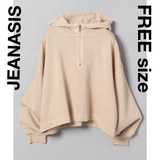 ジーナシス(JEANASIS)の【美品】JEANASIS／ジーナシス★ ハーフZIPフーディ パーカーフード付き(パーカー)