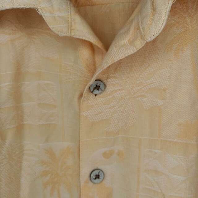 Caribbean　シルク　アロハシャツ　開襟　オーバーサイズ　刺繍　XL 8