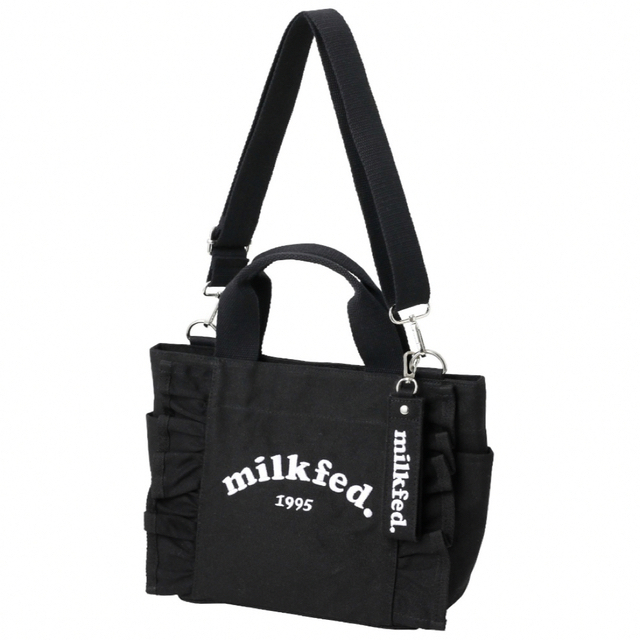 MILKFED.(ミルクフェド)のRUFFLE MINI BAG/２WAY　キャンバス　ミニトートバッグ レディースのバッグ(トートバッグ)の商品写真