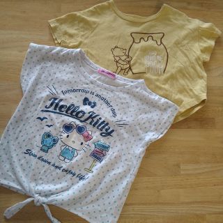 ハローキティ(ハローキティ)のハローキティ　くまのプーさん　女の子子供服　半袖Tシャツ　95 100cm(Tシャツ/カットソー)